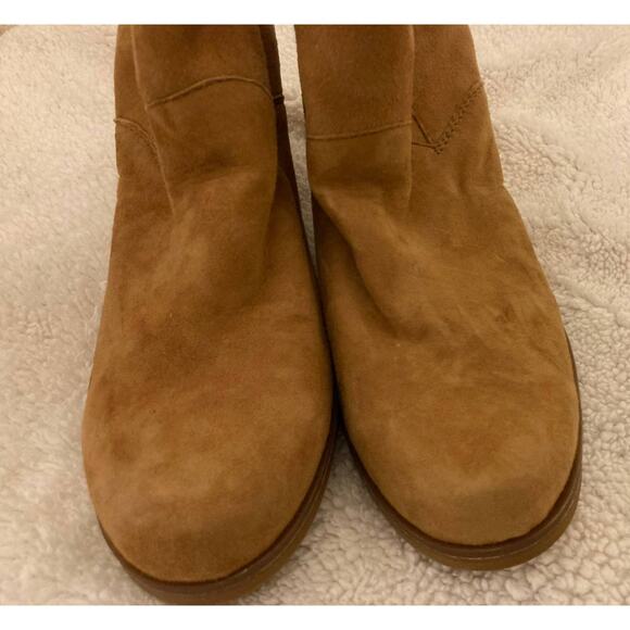 Kork Ease Maggie Suede Block Heel Back Zip Ankle Booties Size 10M Brown NWT - Picture 4 of 8